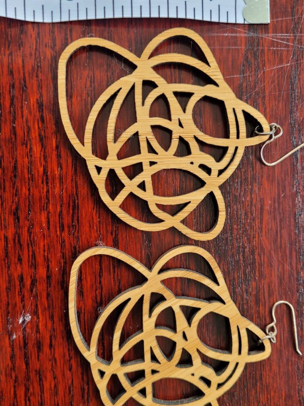 Wood Statement Earrings (large)
